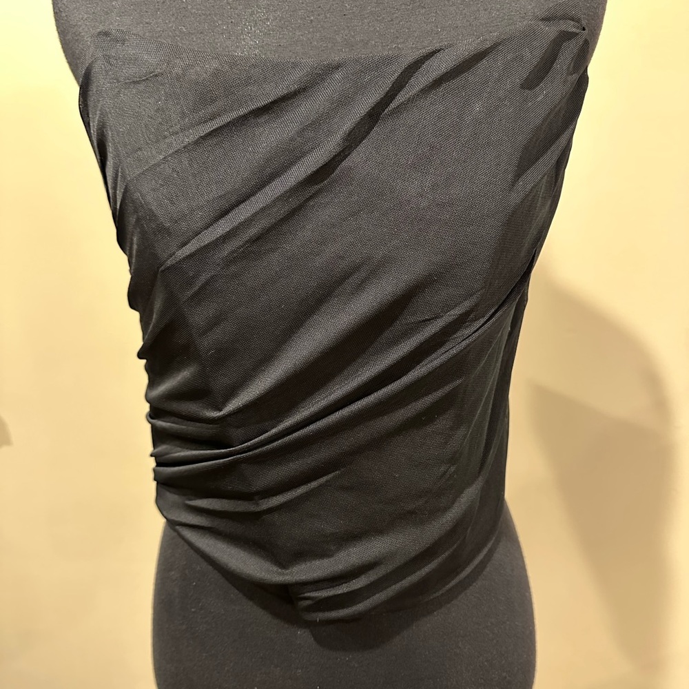 Amazon Black Draped Top